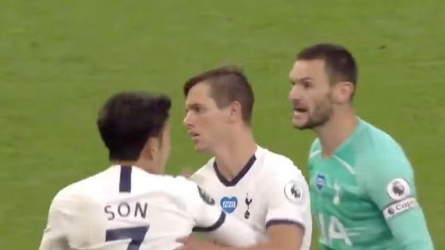 “SON 등을 밀쳤다”…에버턴 선수끼리 충돌→그런데 손흥민-요리스 소환? “냉정 잃었지만 퇴장 X”