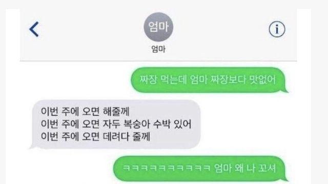 별거없이 짠한 어머니 카톡