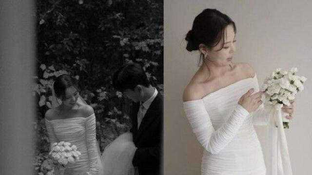 '나는솔로' 28기 영자♥영철, 달콤 웨딩 화보 공개! '재혼 앞두고 꿀 떨어지는 눈빛'