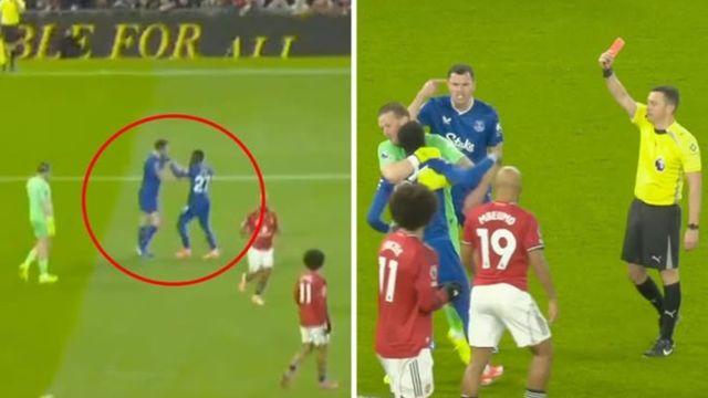 [PL ISSUE] 이렇게 황당할 수가! 분노 못 참고 동료 뺨 가격...13분 만에 나온 퇴장