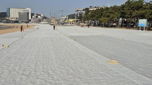 인천 중구, 을왕리해수욕장에 모래 날림 방지막 설치