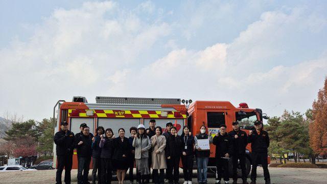 의정부빙상·컬링장, 녹양119안전센터와 소방 합동훈련