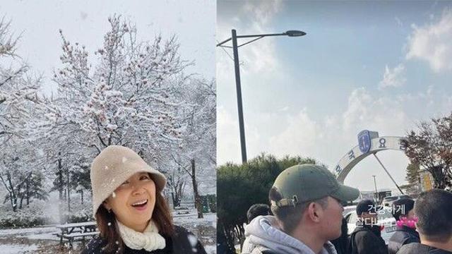 윤유선, 훈남 아들 군입대…