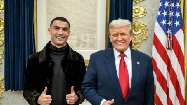 폭행했는데 집행유예라니...트럼프와 만난 호날두, 북중미 월드컵 본선 출전 문제 없다! FIFA, 등 가격에도 집행유예 줘