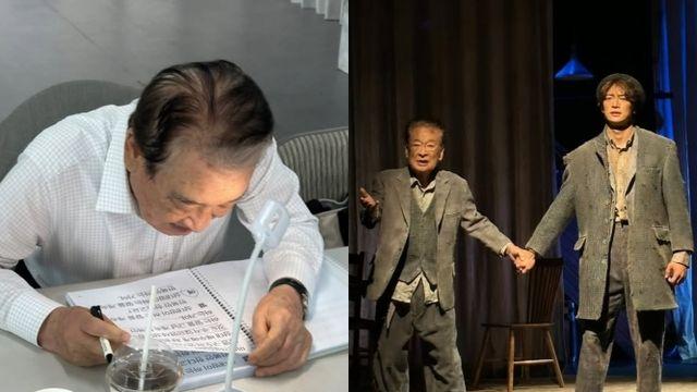 민호, '첫 연극 스승' 故 이순재 생전 모습 추억…