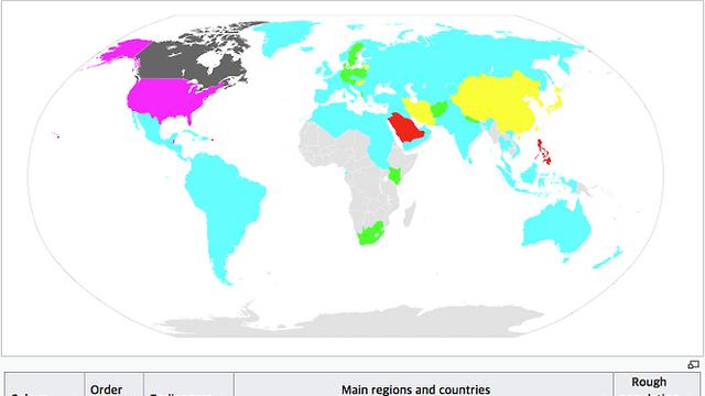 미국이 또 지 혼자 좆대로 쓰고 있는 표기법