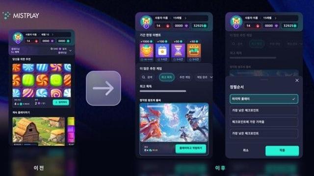 미스트플레이, 한국 게이머 공략 본격화… 게임탭 전면 개편에 리워드 강화까지
