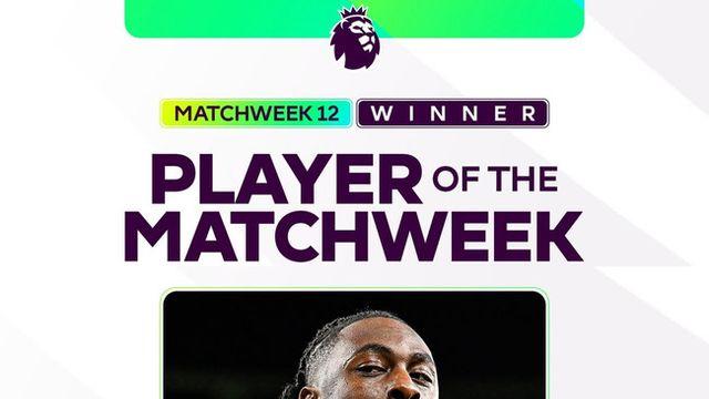 [오피셜] 무려 61% 득표! 토트넘 상대로 해트트릭 폭발→프리미어리그 이주의 선수 등극