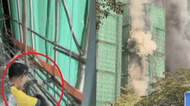 홍콩 화재 전 포착된 ‘흡연’ 장면…실화 가능성 무게