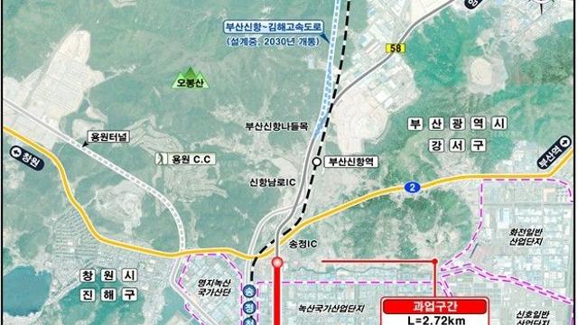 부산 가덕대교∼송정나들목 고가도로 다음 달 1일 착공