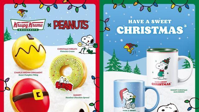 크리스피도넛, 크리스마스 맞아 '스누피'와 손잡고 도넛 4종 출시