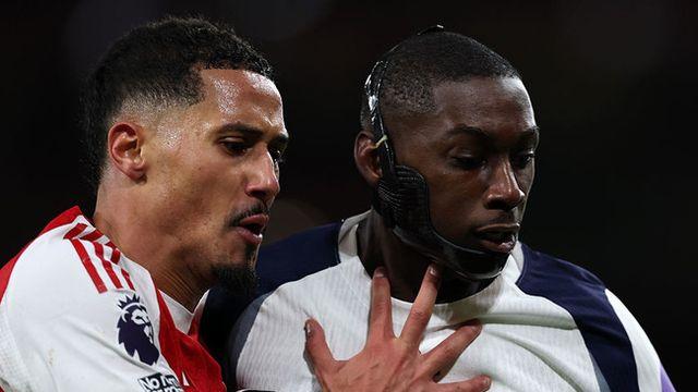 손흥민처럼 마스크 끼고 PSG전 2골 1도움...턱뼈 골절 딛고 토트넘 새 에이스 등극할까