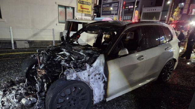 주차된 BMW하이브리드 차량서 화재…1억원 피해
