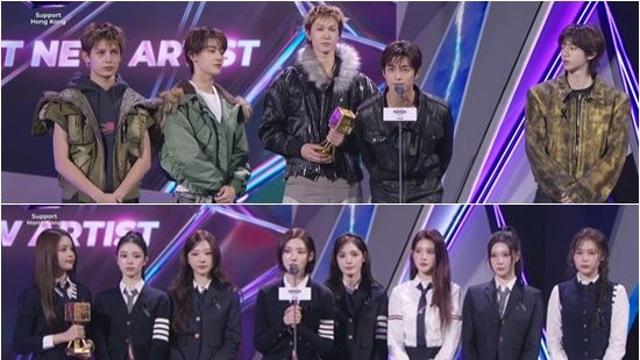 코르티스·하츠투하츠, 신인상 영광 