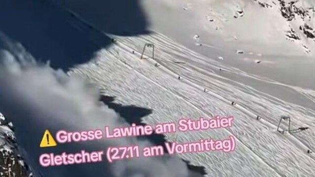 오스트리아 스키장서 '대규모 눈사태'