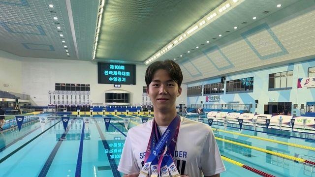 차세대 수영 간판 김준우, 전국체전 3년 연속 4관왕…스포츠계 이목 집중
