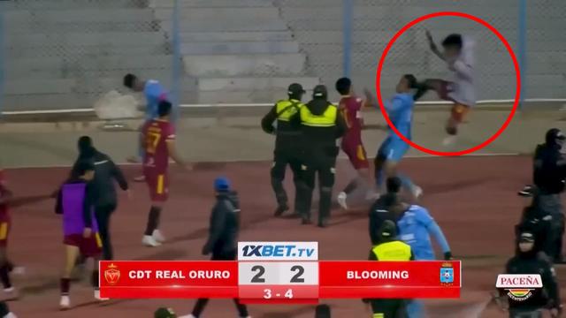 사상 초유의 ‘17명 퇴장’…볼리비아 프로축구 경기서 난투극 (영상)