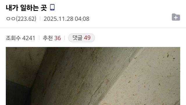 어느 중소기업갤러가 일하는 곳 ㄷㄷ