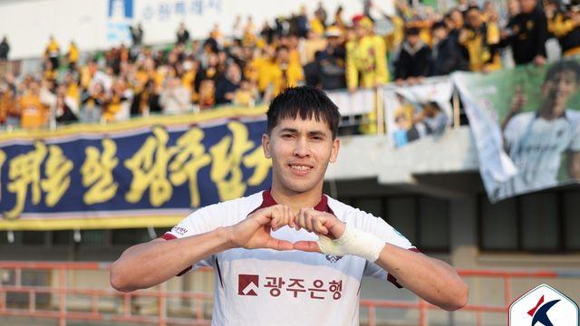 '후반 교체투입→결승골' 광주FC 헤이스 