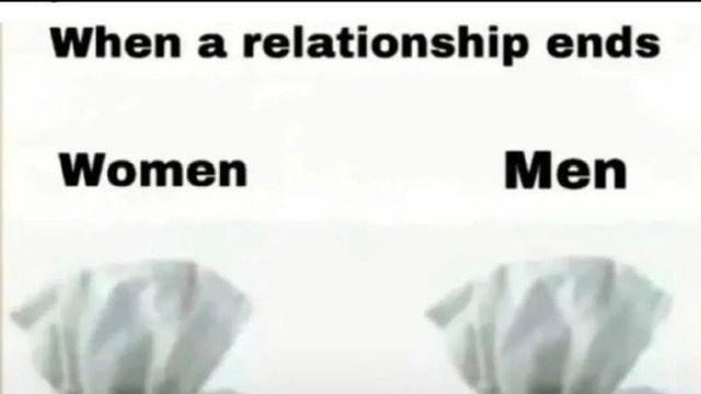 이별 했을때 남여 차이