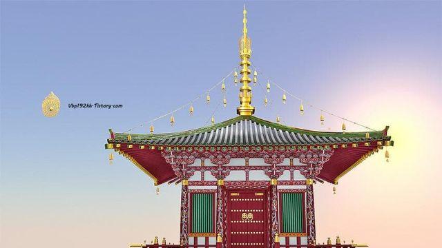 신라 건축물의 단청 복원도.jpg