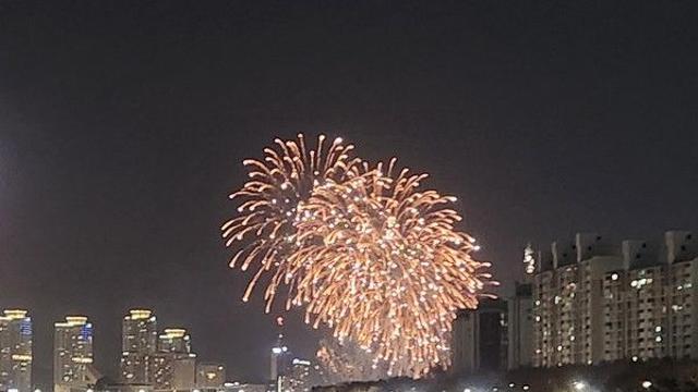 [포토] 대전 불꽃놀이 현장 실시간모습 