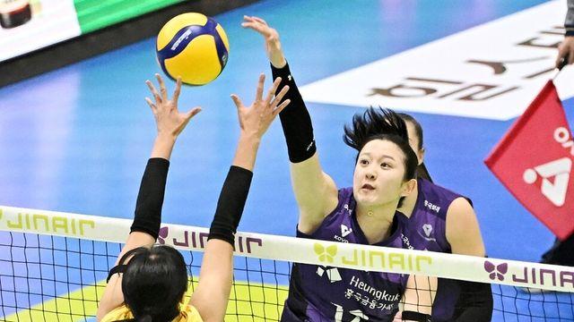 주먹 쥐고 블로킹... 日 출신 사령탑도 감탄한 이다현의 부상 투혼