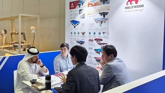 ‘두바이 K엑스포 참가’ 당구테이블 허리우드 “중동서도 3쿠션 관심 확인”