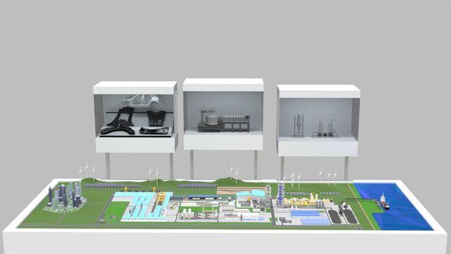 현대제철, 美 루이지애나 전기로 제철소 모형 첫 공개