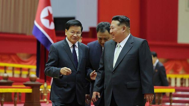北, 라오스와 유대 과시…김정은 