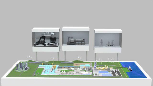 현대제철, 美 전기로 제철소 모형 첫 공개