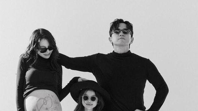 이민우, 만삭 아내와 6세 딸 사진 공개 “우리의 첫 가족사진”