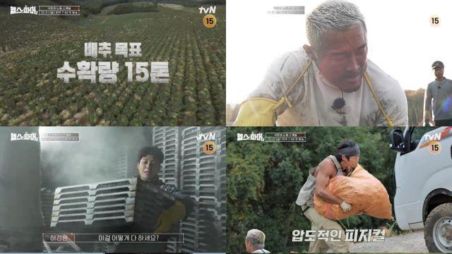 ‘헬스파머’ 5인, 배추 목표 수확량 15톤..역대급 농사 스케일