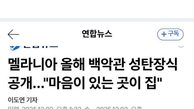 트럼프 공사 여파로 축소된 백악관 크리스마스