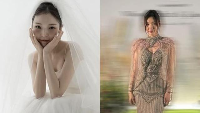 신부보다 화려한 드레스?…민경아, 박진주 결혼식 의상에 