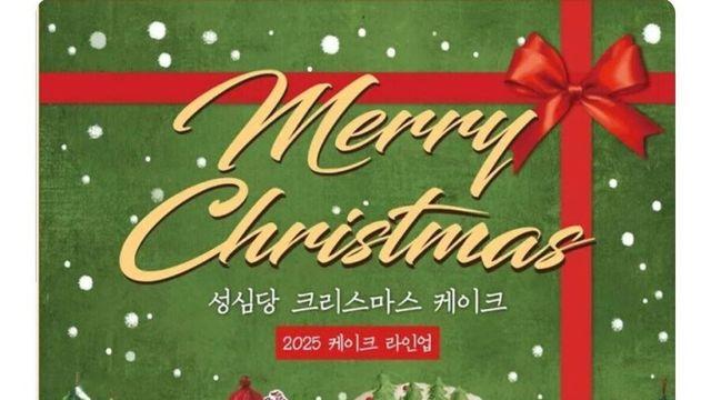 성심당 2025년 크리스마스 케익 라인업