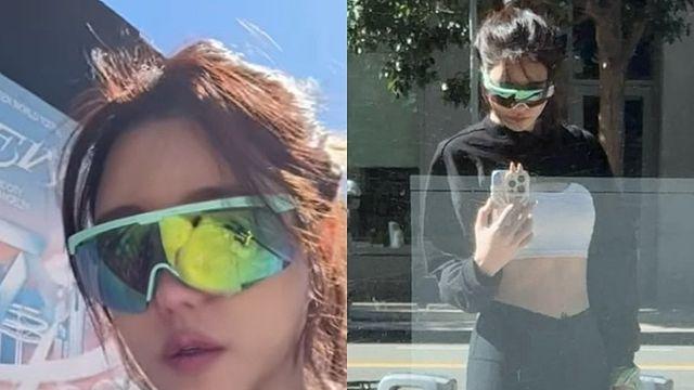 이지아, 해외서 공개한 11자 복근+레깅스 핏… ‘압도적’ [AI포토컷]