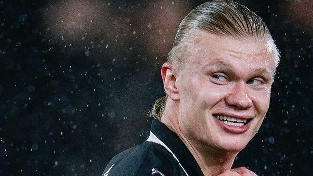 손흥민은 260경기 걸렸는데, 홀란은 3년 111경기 만에...역대 최단기 PL 100호 골 달성! '역대 1위' 시어러 향해 질주