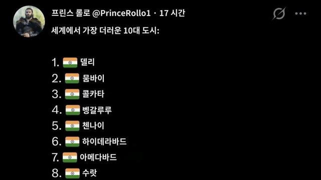 세계에서 가장 더러운 도시 TOP 10 