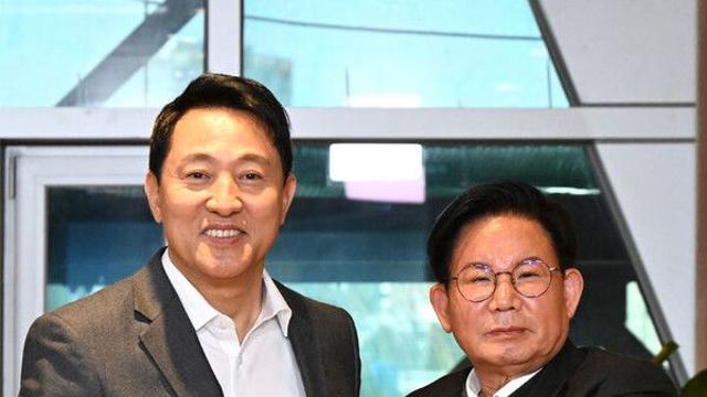 오세훈, 마포구청장과 면담…