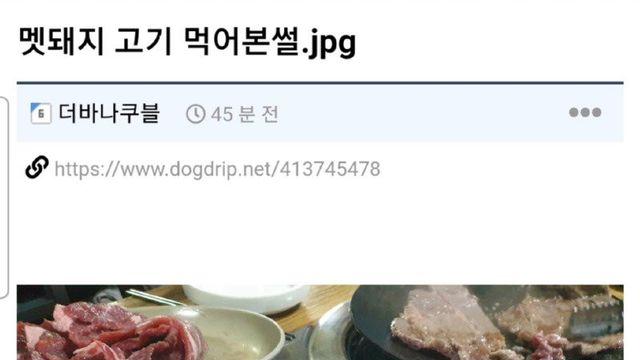 멧돼지 고기 먹어본 썰.jpg