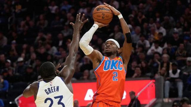 NBA 오클라호마시티, 골든스테이트 꺾고 13연승…SGA 38점