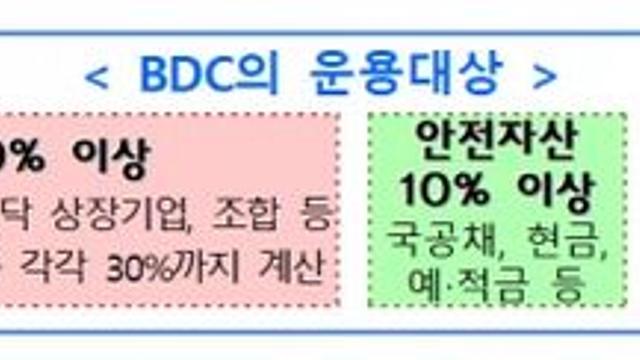 BDC(기업성장집합투자기구), 비상장 벤처 등 60%이상 투자…운용규제 1년 유예