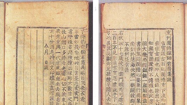 [빛나는 문화유산] 불과환오선사벽암록