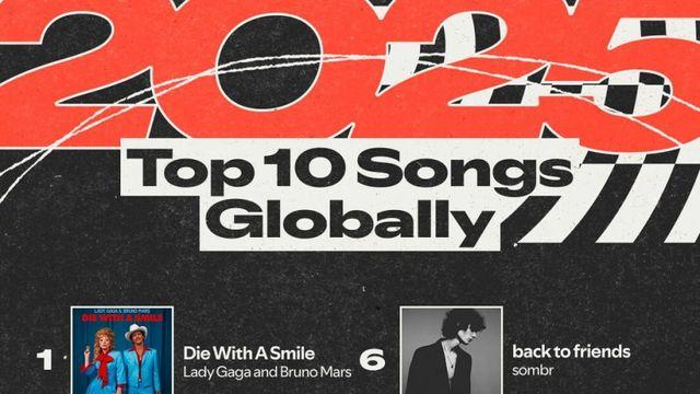 2025 스포티파이 연간 순위 TOP10