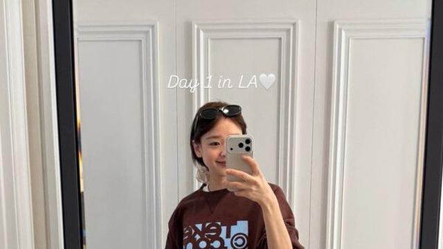 손연재 LA서 독박육아 첫째날…바짓가랑이 잡는 아들