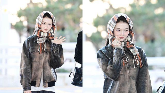 '성냥 사세요' 미야오 엘라, 머플러로 완성하는 겨울패션