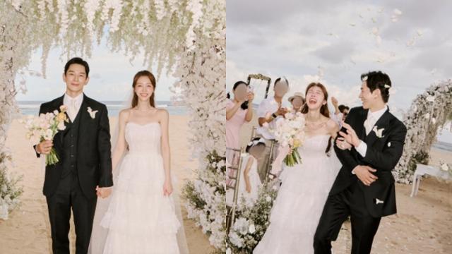 온주완·방민아, 발리 결혼식 사진 공개…“행복을 향해 함께”