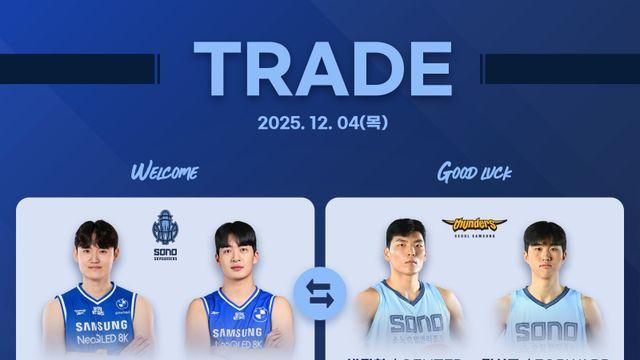 썬더스 ‘아픈 손가락’ 차민석 트레이드 이적…삼성-소노 2대2 트레이드 단행 [공식발표]