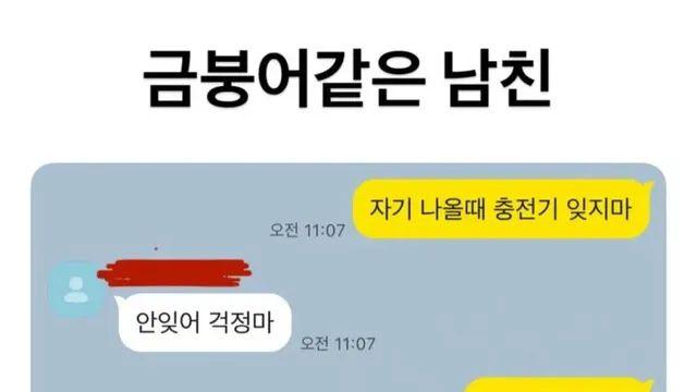 금붕어 같은 남친,,